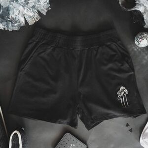 NWT BLACK LASSO THE COMFY SHORTS IN MIDNIGHT